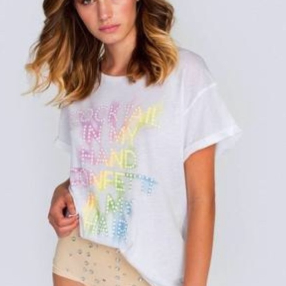 WILDFOX  Manchester Cocktail & Confetti Tee Small